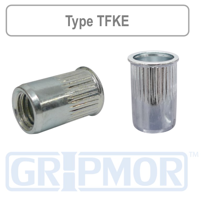 Rivet Nuts - Steel Zinc Plated - ROUND Body - Normandy Fasteners